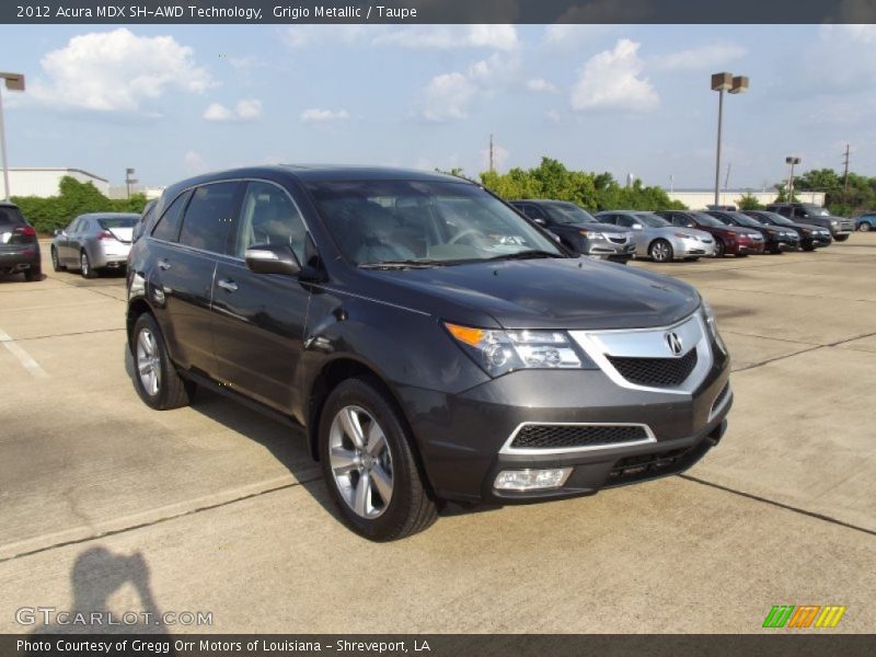 Grigio Metallic / Taupe 2012 Acura MDX SH-AWD Technology