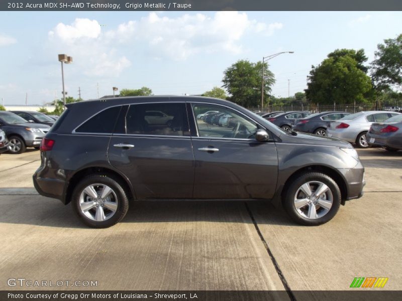 Grigio Metallic / Taupe 2012 Acura MDX SH-AWD Technology