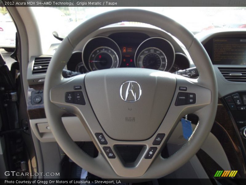 Grigio Metallic / Taupe 2012 Acura MDX SH-AWD Technology