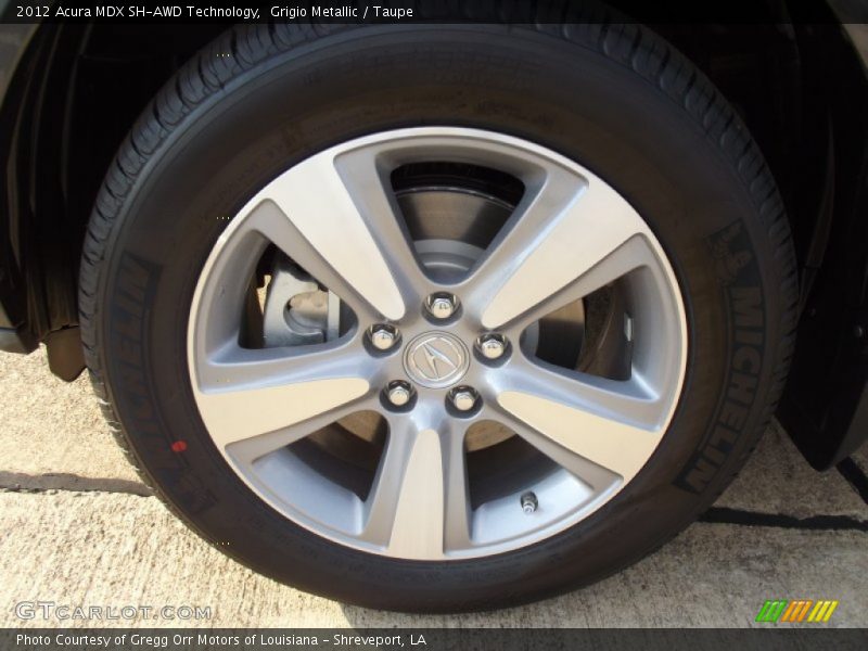 Grigio Metallic / Taupe 2012 Acura MDX SH-AWD Technology