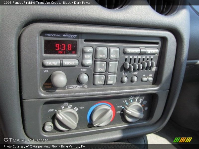 Controls of 1998 Firebird Trans Am Coupe