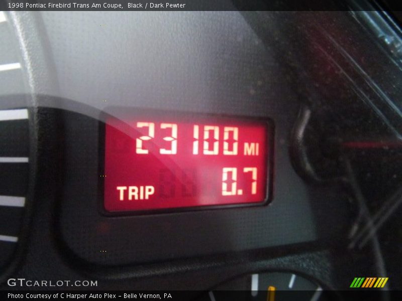 Black / Dark Pewter 1998 Pontiac Firebird Trans Am Coupe
