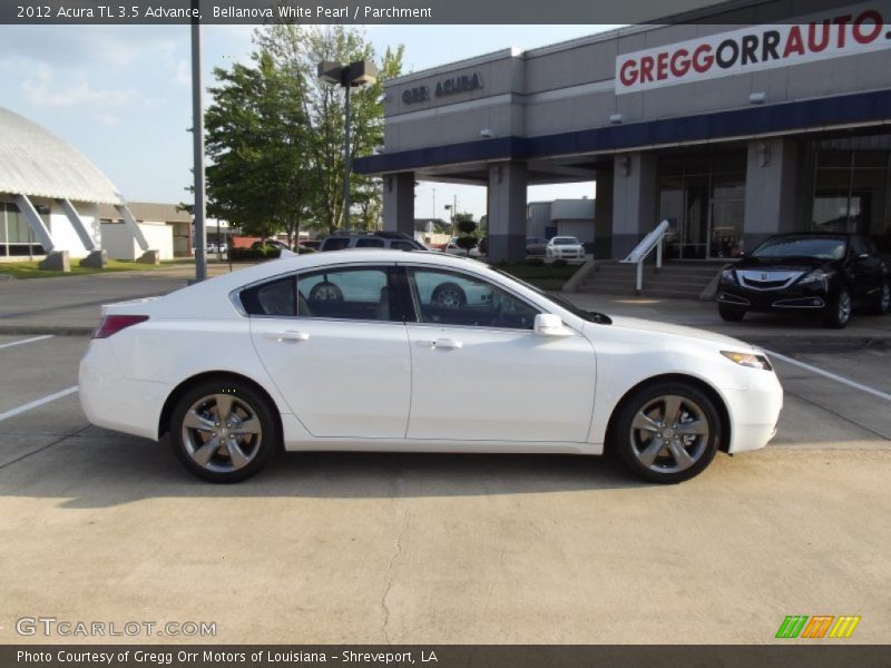 Bellanova White Pearl / Parchment 2012 Acura TL 3.5 Advance