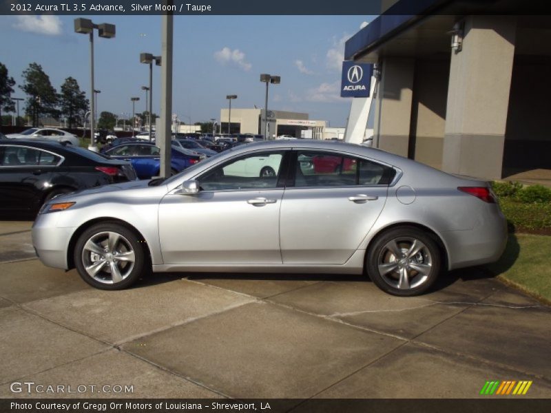 Silver Moon / Taupe 2012 Acura TL 3.5 Advance