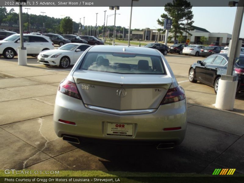 Silver Moon / Taupe 2012 Acura TL 3.5 Advance