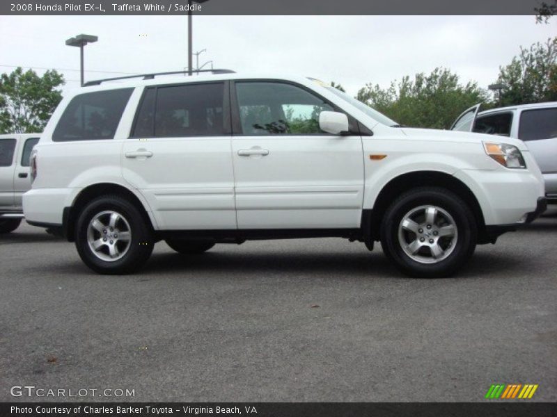 Taffeta White / Saddle 2008 Honda Pilot EX-L