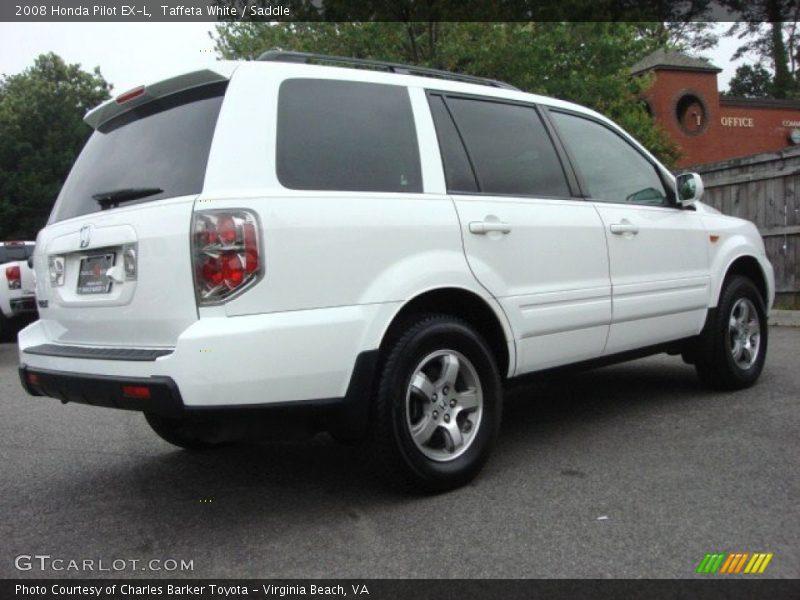 Taffeta White / Saddle 2008 Honda Pilot EX-L