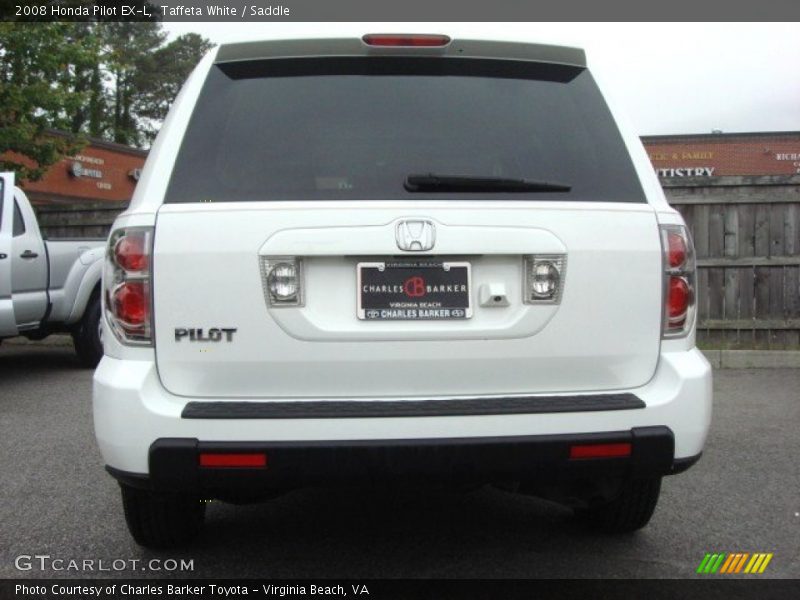 Taffeta White / Saddle 2008 Honda Pilot EX-L