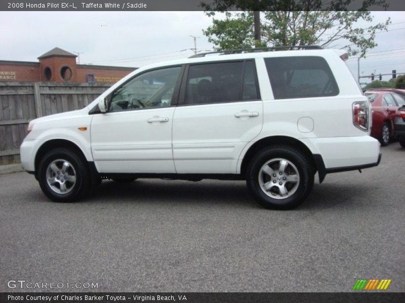 Taffeta White / Saddle 2008 Honda Pilot EX-L