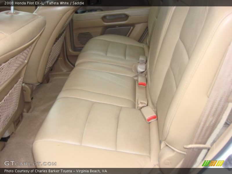 Taffeta White / Saddle 2008 Honda Pilot EX-L