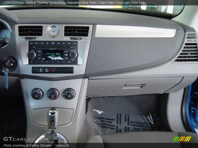 Marathon Blue Pearl / Dark Slate Gray/Light Slate Gray 2008 Chrysler Sebring Touring Convertible
