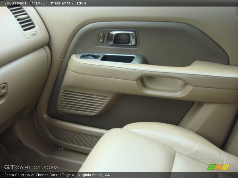 Taffeta White / Saddle 2008 Honda Pilot EX-L