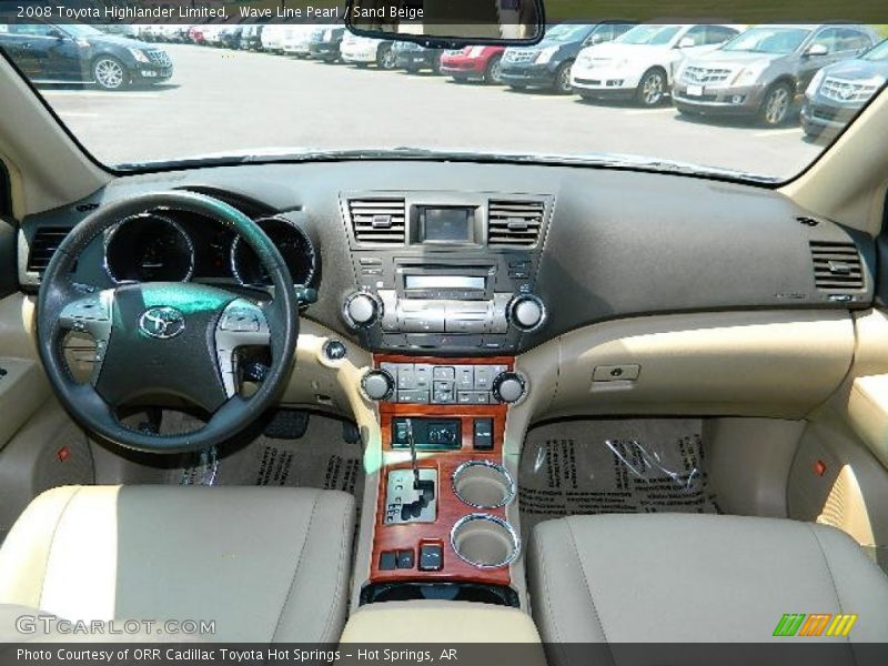 Wave Line Pearl / Sand Beige 2008 Toyota Highlander Limited