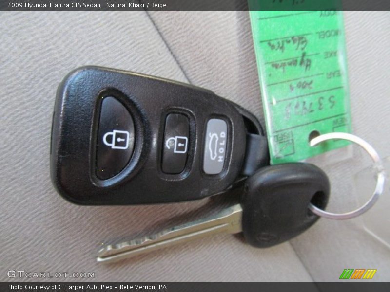 Natural Khaki / Beige 2009 Hyundai Elantra GLS Sedan