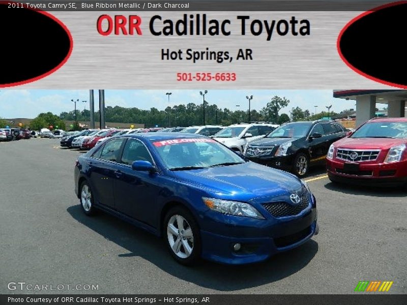 Blue Ribbon Metallic / Dark Charcoal 2011 Toyota Camry SE