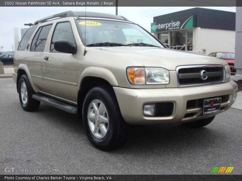 Sahara Beige Metallic / Beige 2002 Nissan Pathfinder SE 4x4