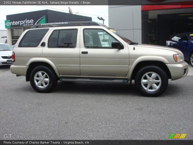 Sahara Beige Metallic / Beige 2002 Nissan Pathfinder SE 4x4