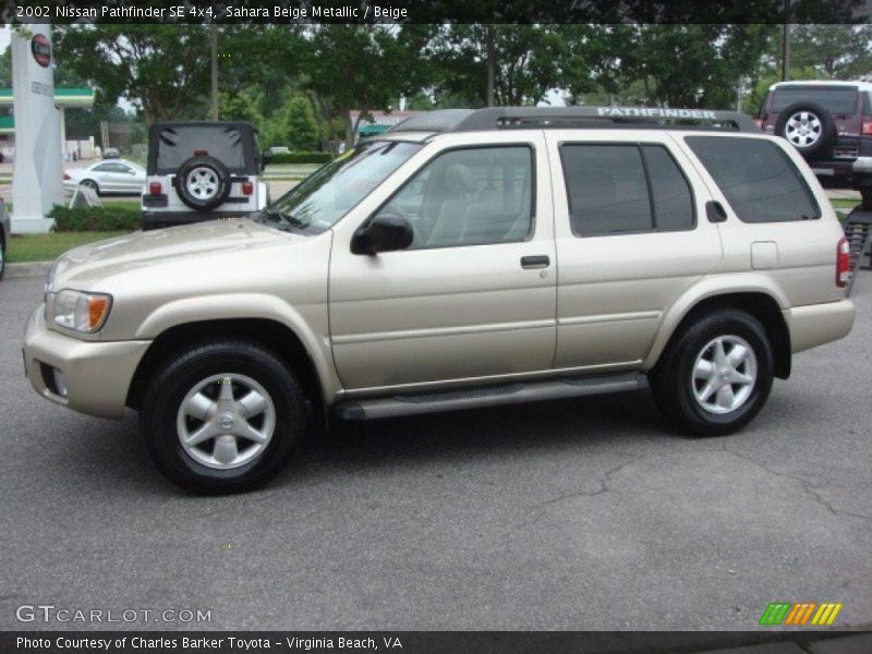 Sahara Beige Metallic / Beige 2002 Nissan Pathfinder SE 4x4