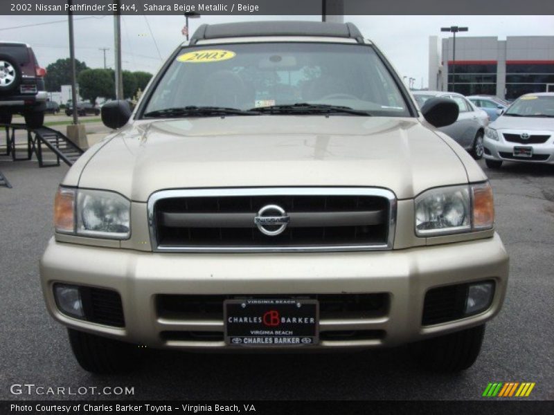 Sahara Beige Metallic / Beige 2002 Nissan Pathfinder SE 4x4