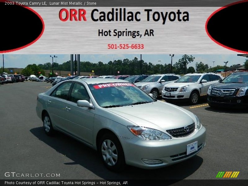 Lunar Mist Metallic / Stone 2003 Toyota Camry LE