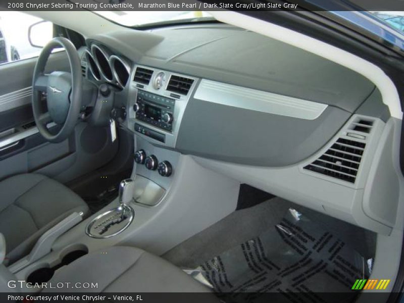 Marathon Blue Pearl / Dark Slate Gray/Light Slate Gray 2008 Chrysler Sebring Touring Convertible