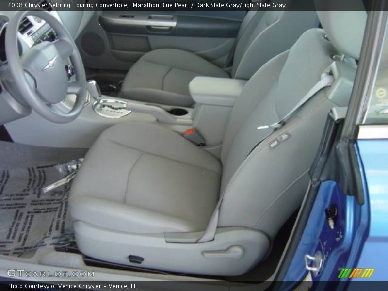 Marathon Blue Pearl / Dark Slate Gray/Light Slate Gray 2008 Chrysler Sebring Touring Convertible
