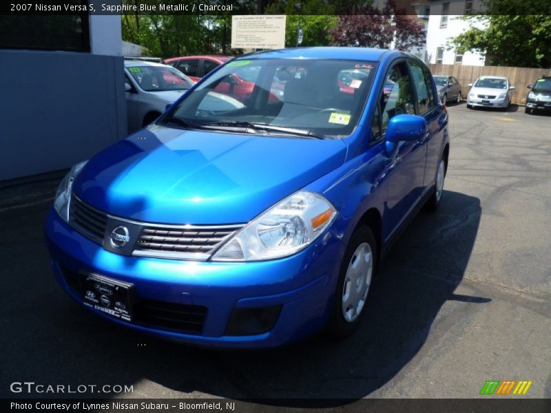 Sapphire Blue Metallic / Charcoal 2007 Nissan Versa S