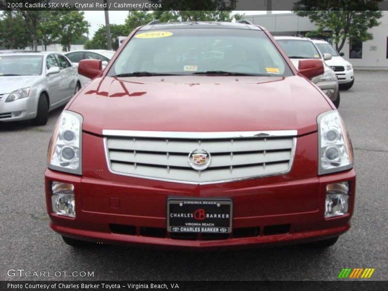 Crystal Red / Cashmere/Cocoa 2008 Cadillac SRX V6