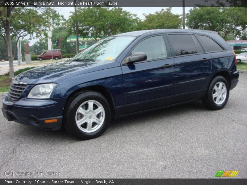 Midnight Blue Pearl / Light Taupe 2005 Chrysler Pacifica AWD