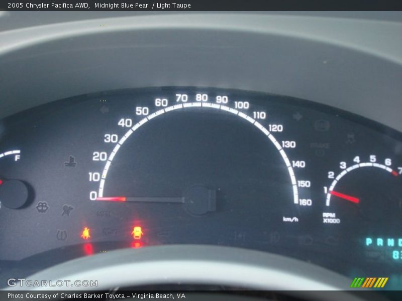 Midnight Blue Pearl / Light Taupe 2005 Chrysler Pacifica AWD