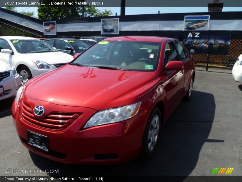 Barcelona Red Metallic / Bisque 2007 Toyota Camry LE