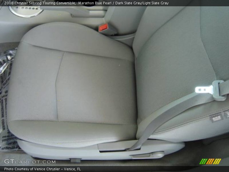 Marathon Blue Pearl / Dark Slate Gray/Light Slate Gray 2008 Chrysler Sebring Touring Convertible