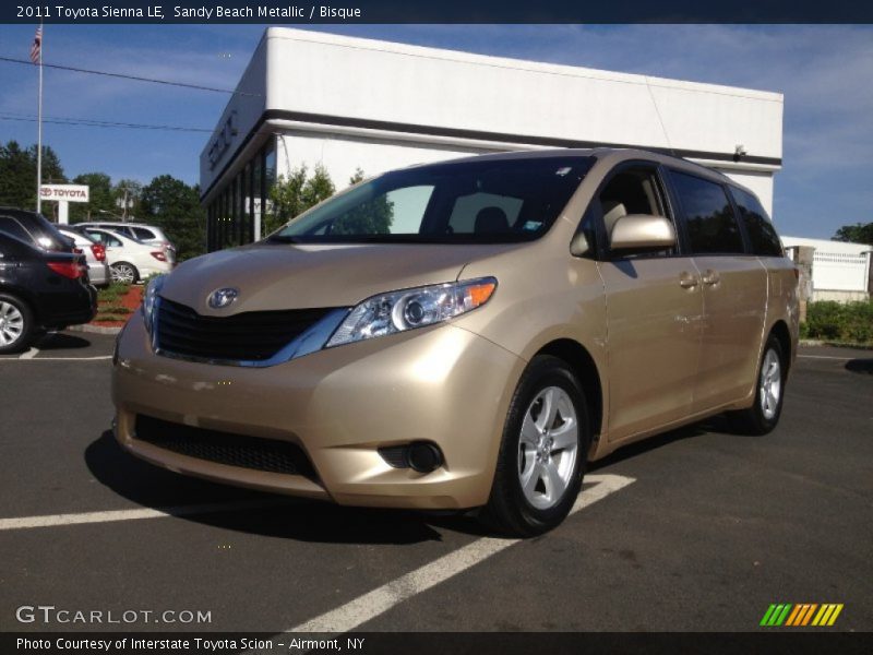 Sandy Beach Metallic / Bisque 2011 Toyota Sienna LE