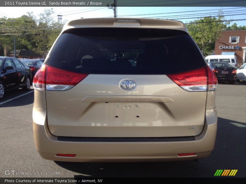 Sandy Beach Metallic / Bisque 2011 Toyota Sienna LE