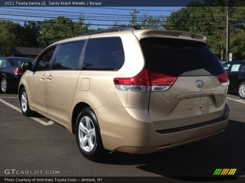 Sandy Beach Metallic / Bisque 2011 Toyota Sienna LE