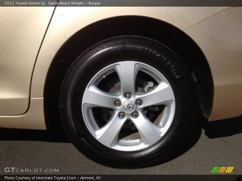 Sandy Beach Metallic / Bisque 2011 Toyota Sienna LE