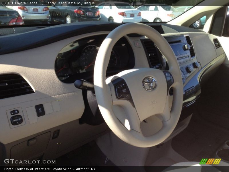 Sandy Beach Metallic / Bisque 2011 Toyota Sienna LE