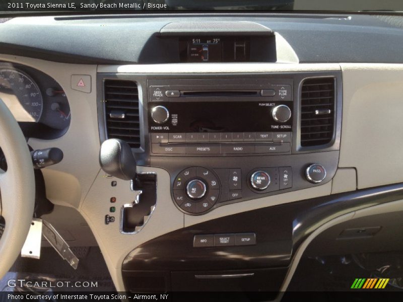 Sandy Beach Metallic / Bisque 2011 Toyota Sienna LE