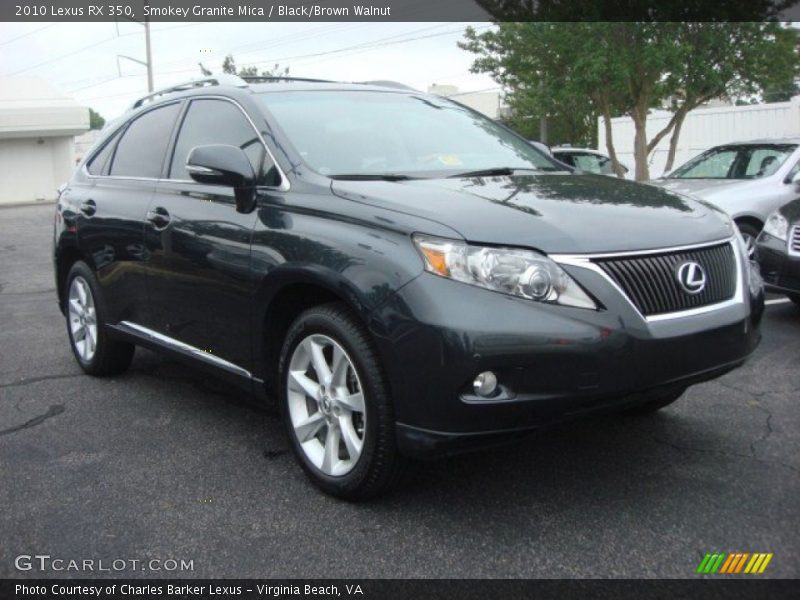 Smokey Granite Mica / Black/Brown Walnut 2010 Lexus RX 350