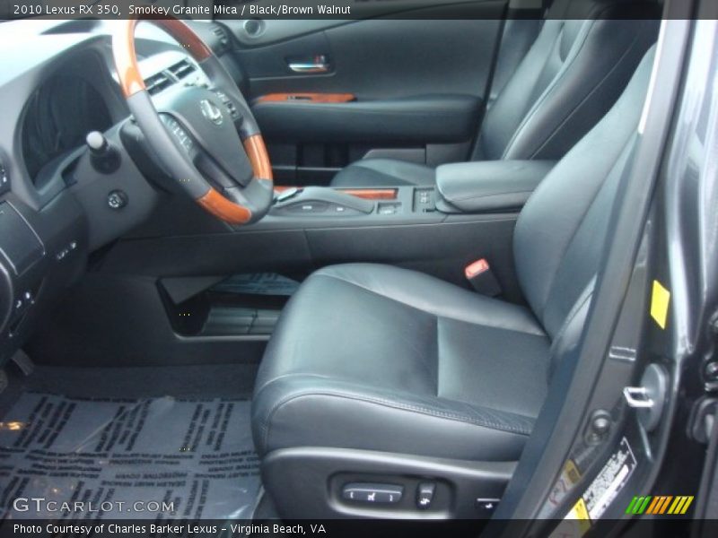 Smokey Granite Mica / Black/Brown Walnut 2010 Lexus RX 350