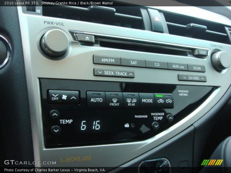 Smokey Granite Mica / Black/Brown Walnut 2010 Lexus RX 350