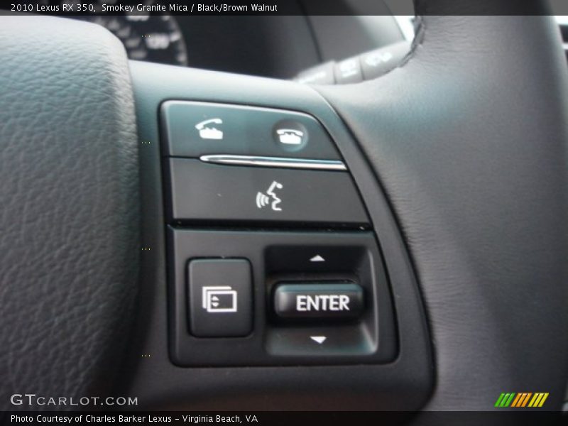 Smokey Granite Mica / Black/Brown Walnut 2010 Lexus RX 350