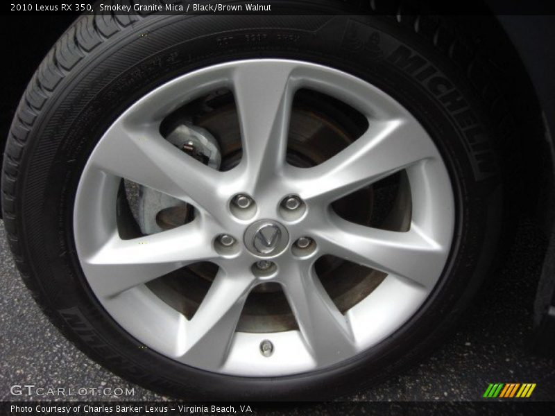 Smokey Granite Mica / Black/Brown Walnut 2010 Lexus RX 350