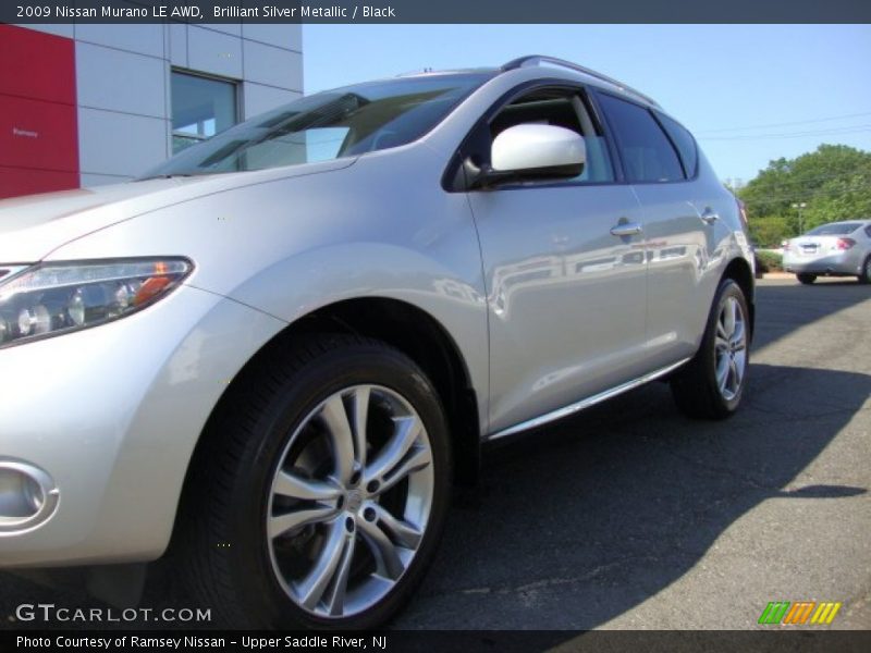 Brilliant Silver Metallic / Black 2009 Nissan Murano LE AWD