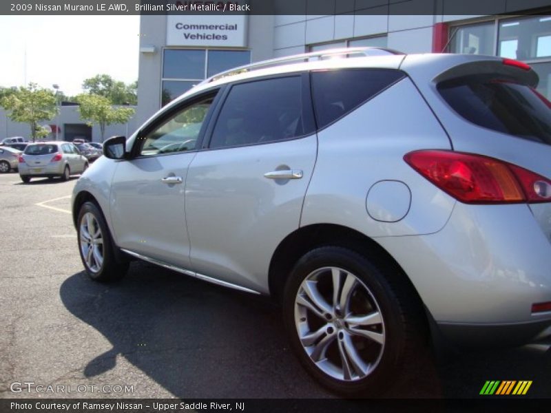 Brilliant Silver Metallic / Black 2009 Nissan Murano LE AWD