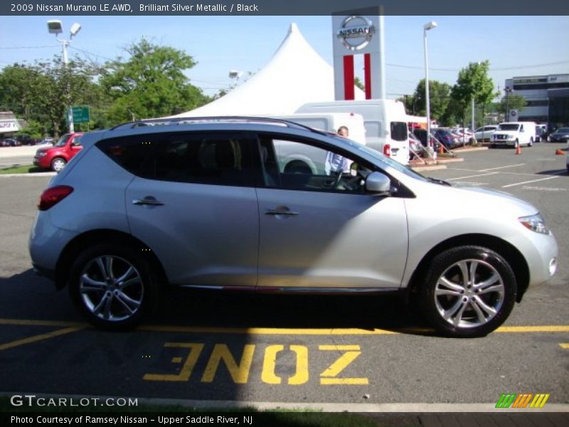Brilliant Silver Metallic / Black 2009 Nissan Murano LE AWD