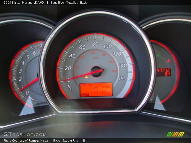 Brilliant Silver Metallic / Black 2009 Nissan Murano LE AWD