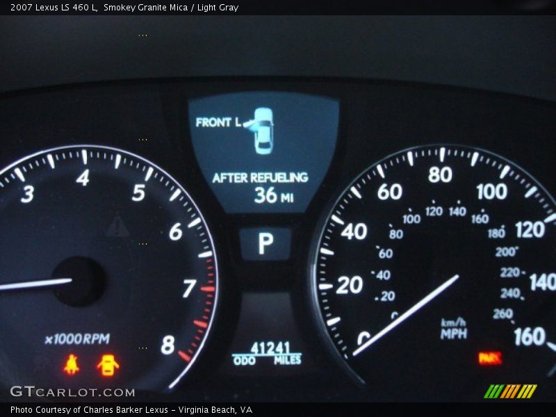Smokey Granite Mica / Light Gray 2007 Lexus LS 460 L