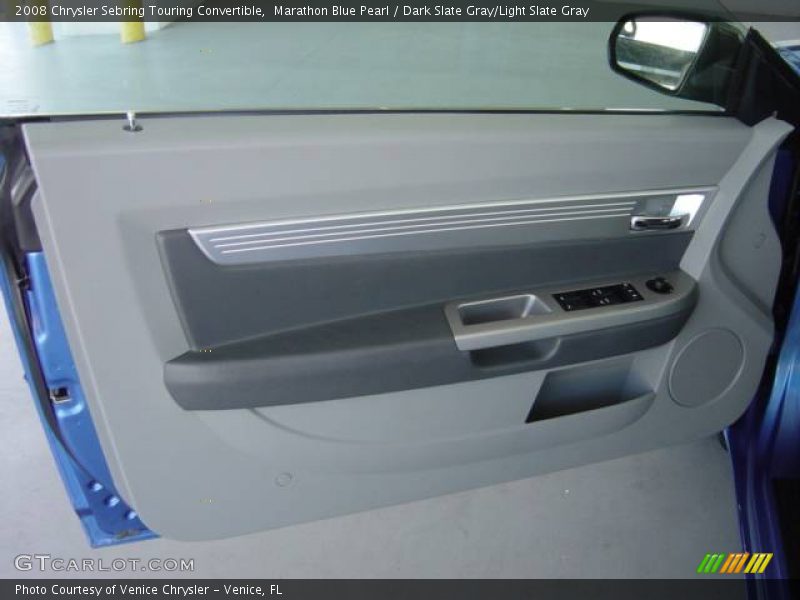 Marathon Blue Pearl / Dark Slate Gray/Light Slate Gray 2008 Chrysler Sebring Touring Convertible