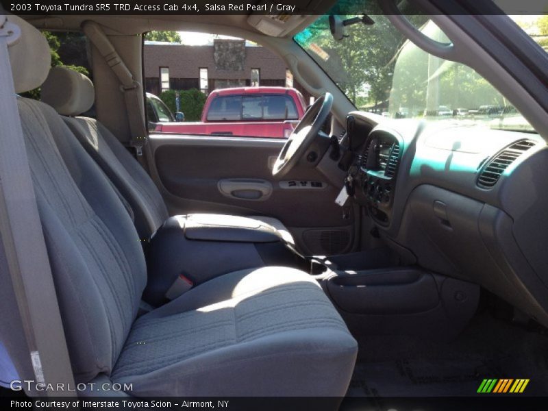 Salsa Red Pearl / Gray 2003 Toyota Tundra SR5 TRD Access Cab 4x4